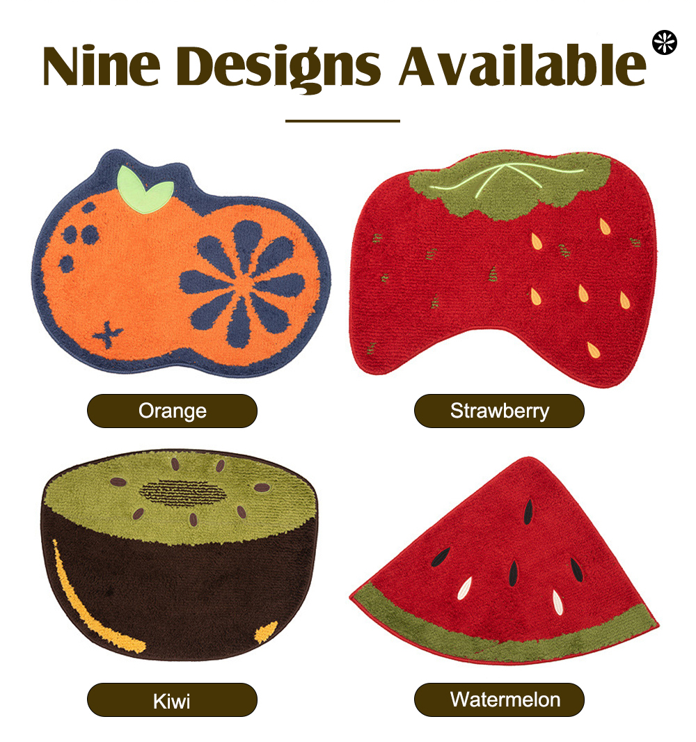 Bathroom Non-slip Fruit Floor Mat -7